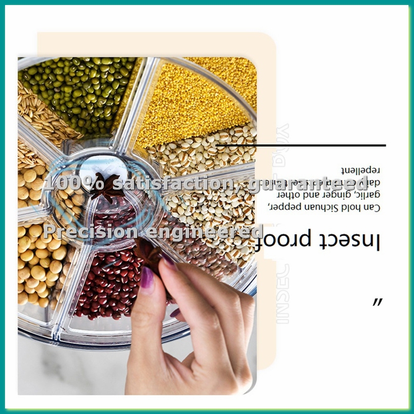 Food & Snacks Colouring Book - 6-Fach Müsli-Aufbewahrungsbehälter Spender für die Arbeitsplatte