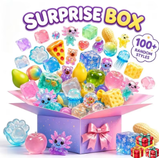 Food & Snacks Colouring Book - 120+ Mystery Fidget Toy Blind Box,