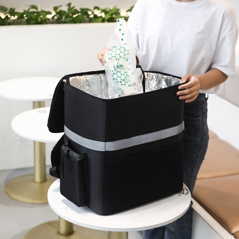 Food Snacks Delivery - 35 l extra großer Thermo-Lebensmittelbeutel, Kühltasche